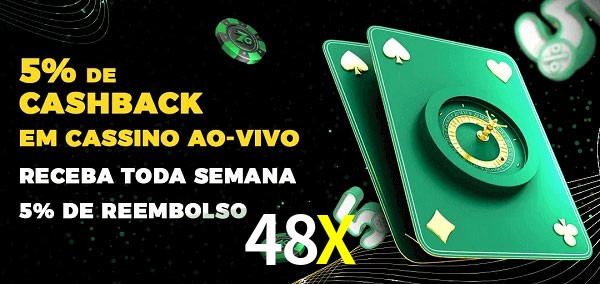 Promoções do cassino ao Vivo 48X